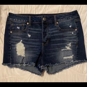 American Eagle distressed jean shorts